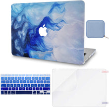 Load image into Gallery viewer, LuvCase Macbook Case 4 in 1 Bundle - Paint Collection - Mist 12 with Keyboard Cover, Screen Protector and Pouch