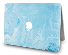 Load image into Gallery viewer, LuvCase Macbook Case - Marble Collection - Blue White Marble 4