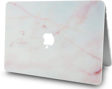 Load image into Gallery viewer, LuvCase Macbook Case 4 in 1 Bundle - Marble Collection - Pink Marble with Keyboard Cover, Screen Protector and Pouch