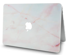 Load image into Gallery viewer, LuvCase Macbook Case 5 in 1 Bundle - Marble Collection - Pink Marble with Sleeve, Keyboard Cover, Screen Protector and Mouse Pad