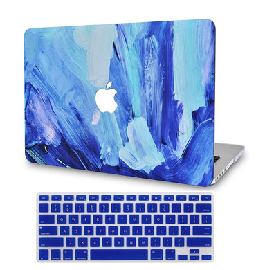 LuvCase Macbook Case Bundle - Paint Collection - Oil Paint 5 with Keyboard Cover