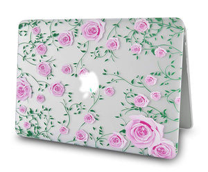 LuvCase Macbook Case Bundle - Flower Collection -  Secret Garden with Keyboard Cover