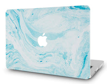Load image into Gallery viewer, LuvCase Macbook Case - Marble Collection - Blue White Marble 1