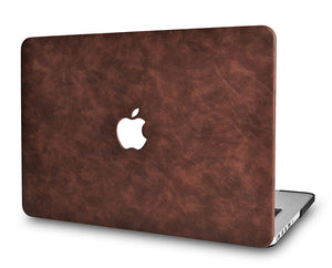 LuvCase Macbook Case Bundle - Leather Collection - Brown Cow Leather with Keyboard Cover