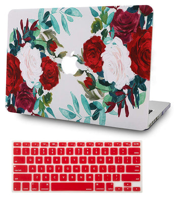 LuvCase Macbook Case Bundle - Flower Collection - Flower 25 with Keyboard Cover