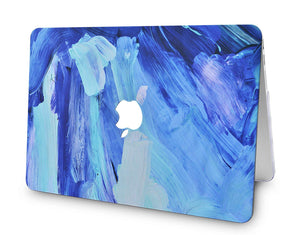 LuvCase Macbook Case 5 in 1 Bundle - Paint Collection - Oil Paint 5 with Sleeve, Keyboard Cover, Screen Protector and USB Hub 3.0