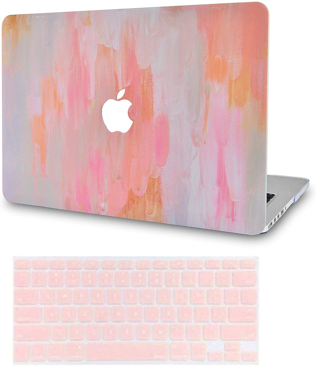LuvCase Macbook Case Bundle - Paint Collection - Mist 13 with Keyboard Cover