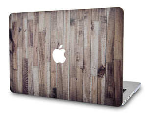 LuvCase Macbook Case Bundle - Wood Collection - Wooden with Keyboard Cover