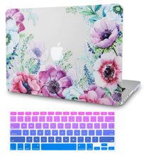 Load image into Gallery viewer, LuvCase Macbook Case Bundle - Flower Collection - Anemone Flower with Keyboard Cover