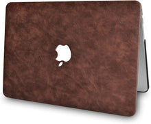 Load image into Gallery viewer, LuvCase Macbook Case 5 in 1 Bundle - Leather Collection - Brown Cow Leather with Sleeve, Keyboard Cover, Screen Protector and Mouse Pad