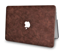 Load image into Gallery viewer, LuvCase Macbook Case Bundle - Leather Collection - Brown Cow Leather with Keyboard Cover