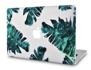 LuvCase Macbook Case Bundle - Flower Collection - Palm Breeze with Keyboard Cover
