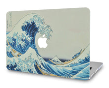 Load image into Gallery viewer, LuvCase Macbook Case Bundle - Paint Collection - Japanese Wave with Keyboard Cover