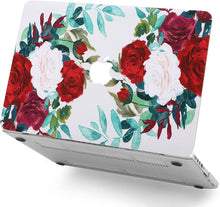 Load image into Gallery viewer, LuvCase Macbook Case 5 in 1 Bundle - Flower Collection - Flower 25 with Sleeve, Keyboard Cover, Screen Protector and USB Hub 3.0