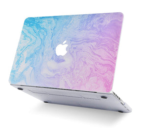 LuvCase Macbook Case - Marble Collection - Teal and Purple Marble