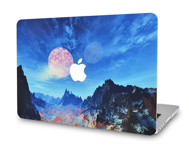 LuvCase Macbook Case - Paint Collection - Mountain with Moon