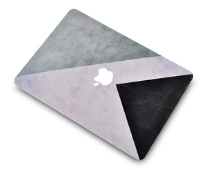 LuvCase Macbook Case Bundle - Color Collection - Black White Grey with Keyboard Cover