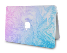 Load image into Gallery viewer, LuvCase Macbook Case - Marble Collection - Teal and Purple Marble