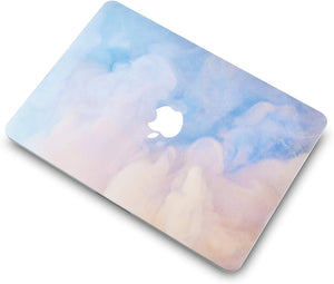 LuvCase Macbook Case Bundle - Paint Collection - Blue Mist with Keyboard Cover and Webcam Cover