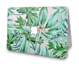 LuvCase Macbook Case Bundle - Flower Collection - Rainforest with Keyboard Cover