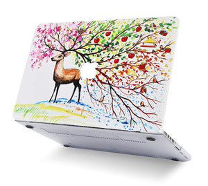 LuvCase Macbook Case - Paint Collection - Four Season Tree 2