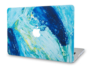 LuvCase Macbook Case Bundle - Paint Collection - Ocean with Keyboard Cover