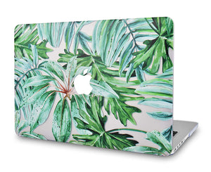 LuvCase Macbook Case Bundle - Flower Collection - Rainforest with Keyboard Cover