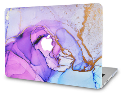 LuvCase Macbook Case - Color Collection -Purple Blue Swirl