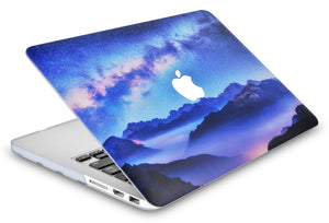 LuvCase Macbook Case - Color Collection - Starry Mountain with Matching Keyboard Cover ,Screen Protector ,Sleeve