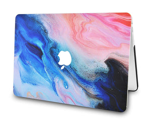 LuvCase Macbook Case Bundle - Paint Collection - Oil Paint 4 with Keyboard Cover