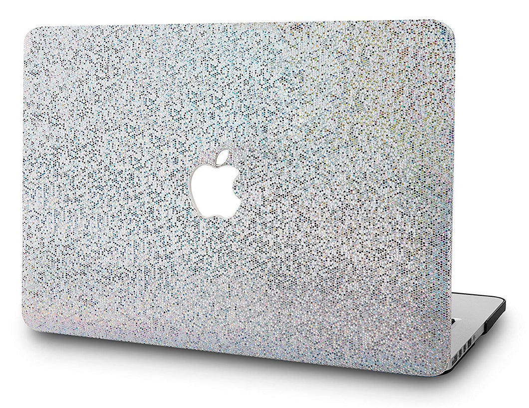 LuvCase Macbook Case - Color Collection -  Silver Glitter