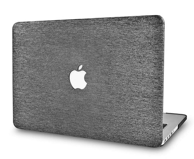 LuvCase Macbook Case - Leather Collection - Silver Grey Leather
