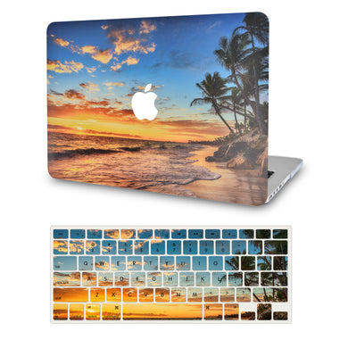 LuvCase Macbook Case - Color Collection -Sunset with Matching Keyboard Cover