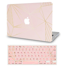 Load image into Gallery viewer, LuvCase Macbook Case - Color Collection -Stripes with Matching Keyboard Cover