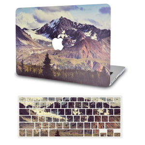 LuvCase Macbook Case - Color Collection -Peak with Matching Keyboard Cover