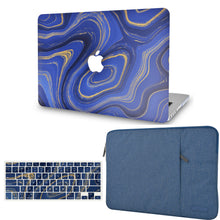 Load image into Gallery viewer, LuvCase Macbook Case - Color Collection - Midnight Swirl with with Matching Keyboard Cover and Sleeve