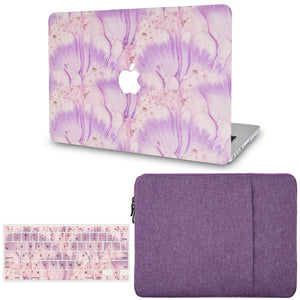 LuvCase Macbook Case - Color Collection - Violet with with Matching Keyboard Cover ,Sleeve