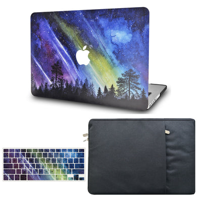 LuvCase Macbook Case - Color Collection - Meteor shower with with Matching Keyboard Cover and Sleeve