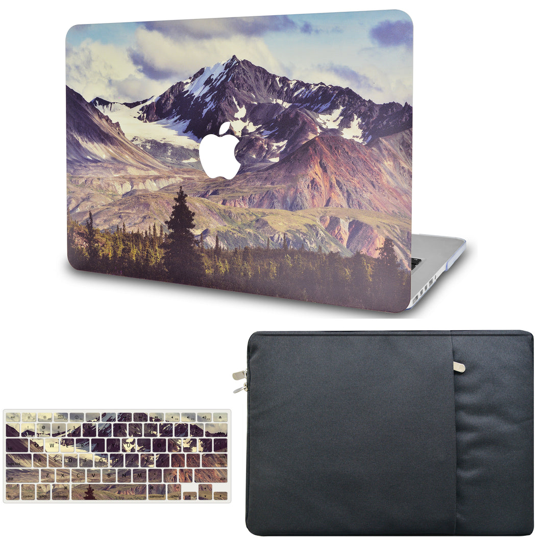 LuvCase Macbook Case - Color Collection - Peak with with Matching Keyboard Cover ,Sleeve