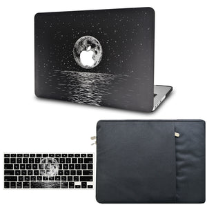 LuvCase Macbook Case - Color Collection - Moon with with Matching Keyboard Cover and Sleeve