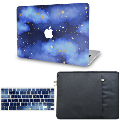 LuvCase Macbook Case - Color Collection -Stars with with Matching Keyboard Cover ,Sleeve