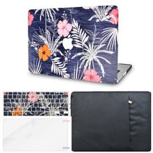 Load image into Gallery viewer, LuvCase Macbook Case - Flower Collection - Dark Flowers with Keyboard Cover ,Screen Protector ,Sleeve
