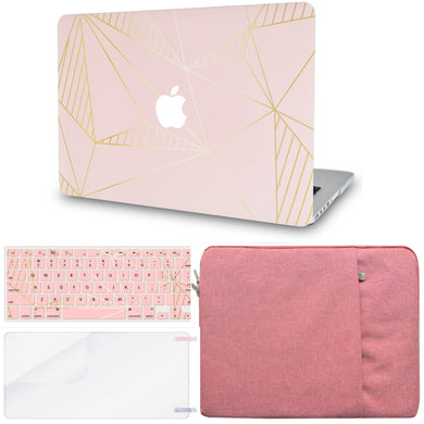 LuvCase Macbook Case - Color Collection - Stripes with Matching Keyboard Cover ,Screen Protector ,Sleeve