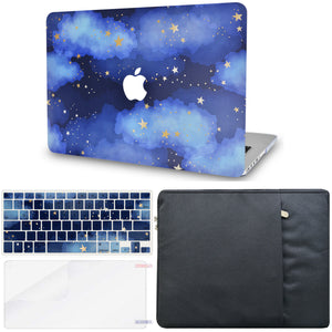 LuvCase Macbook Case - Color Collection - Stars with Matching Keyboard Cover ,Screen Protector ,Sleeve