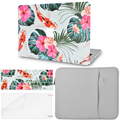 LuvCase Macbook Case - Color Collection - Goldfish with with Matching Keyboard Cover ,Sleeve