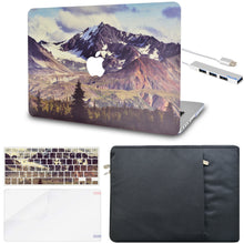 Load image into Gallery viewer, LuvCase Macbook Case - Color Collection - Peak with Matching Keyboard Cover, Screen Protector ,Sleeve ,USB Hub