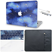 Load image into Gallery viewer, LuvCase Macbook Case - Color Collection -Stars with Matching Keyboard Cover, Screen Protector ,Sleeve ,USB Hub