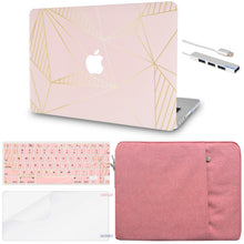 Load image into Gallery viewer, LuvCase Macbook Case - Color Collection - Stripes with Matching Keyboard Cover and Screen Protector ,Sleeve ,USB Hub