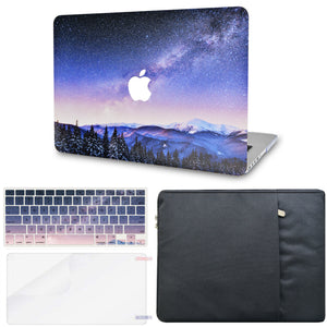 LuvCase Macbook Case - Color Collection - Slient Sky with Matching Keyboard Cover ,Screen Protector ,Sleeve