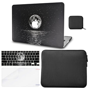 LuvCase Macbook Case - Color Collection - Moon with Matching Keyboard Cover ,Screen Protector ,Slim Sleeve ,Pouch